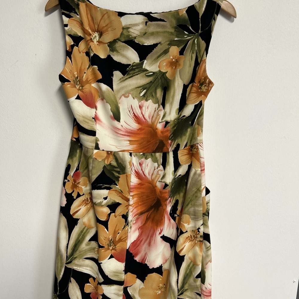 Dressbarn Women's 6 Floral Dress Feminine Pockets Classic Cottagecore Colorful - Picture 8 of 16